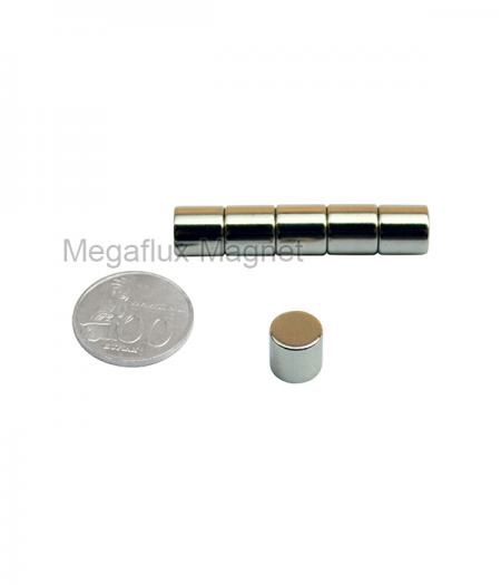 GE - Lingkaran 10 mm x 10 mm, Neodymium Magnet. Ekonomis