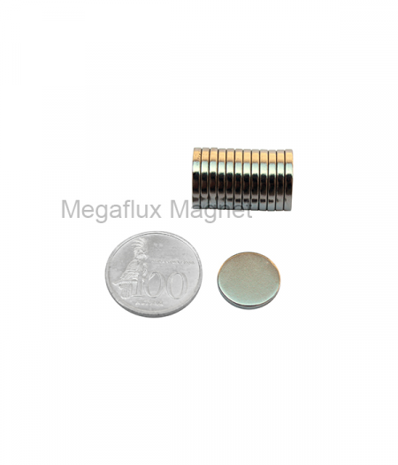 GE - Lingkaran 15 mm x 2 mm. Magnet Neodymium. Ekonomis