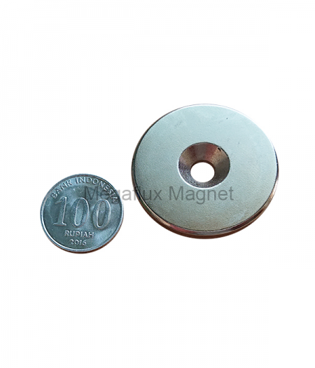 GE - Ring countersunk OD 41 mm, ID 5 mm, H 5 mm , Neodymium Magnet, Ekonomis