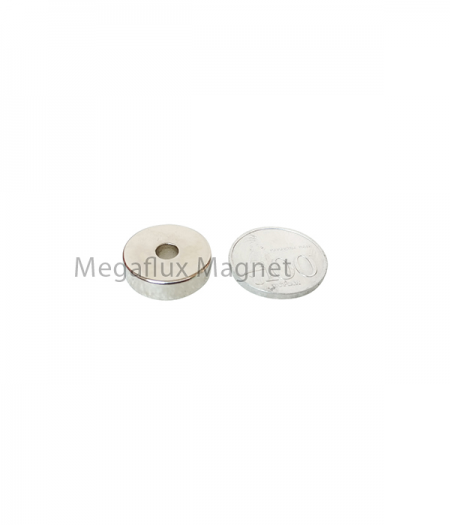 Ring OD 20 mm, ID 5 mm, H 6 mm , Neodymium Magnet, super kuat