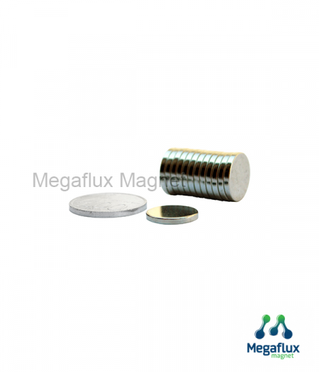 Lingkaran 12 mm x 2 mm, Neodymium Magnet, Hiqh Quality. 